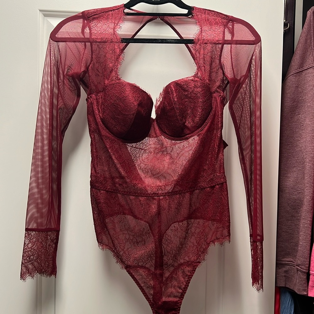 Brand New Victoria’s Secret Maroon Body Suit